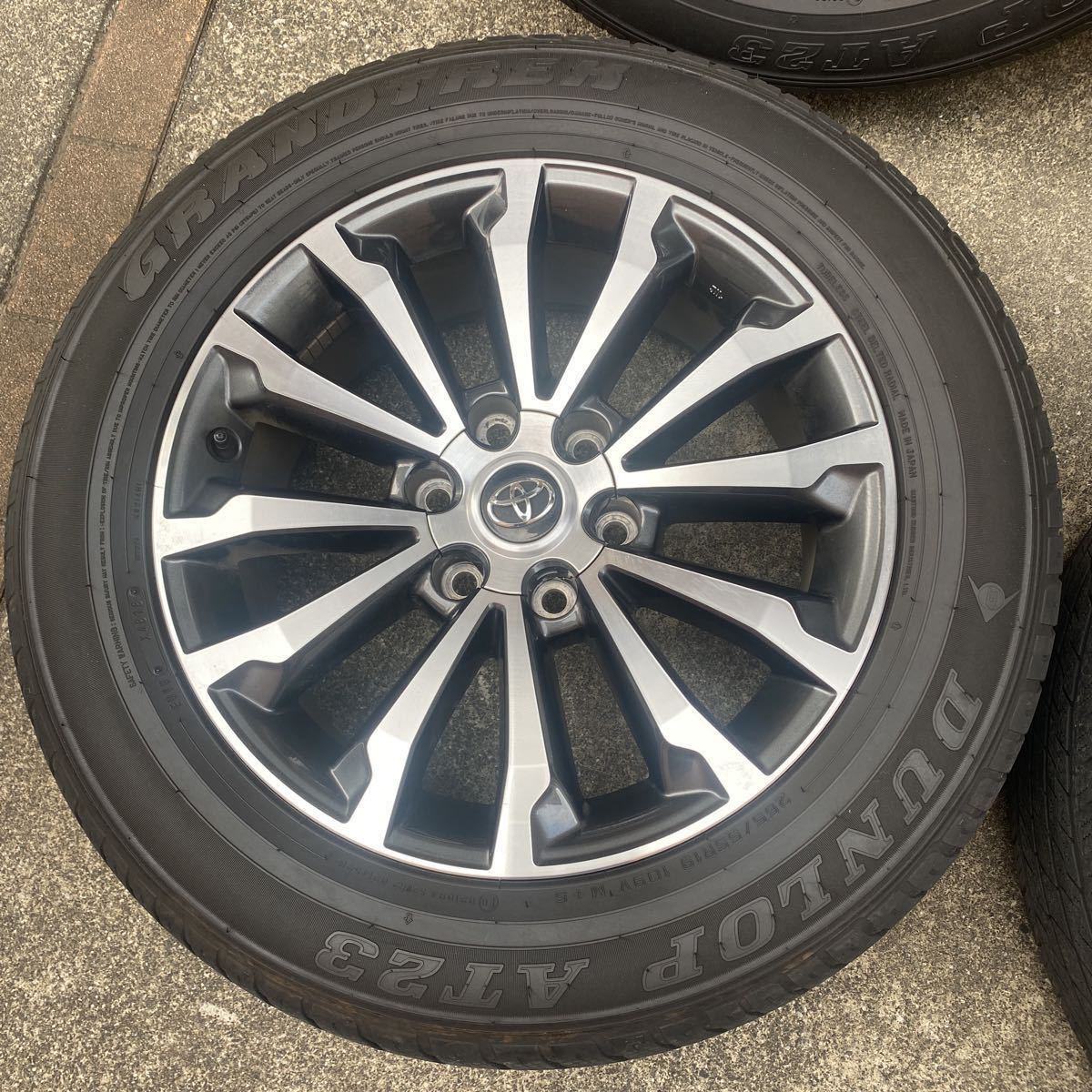 美品 トヨタ 150ランドクルーザープラド後期純正19インチホイール 