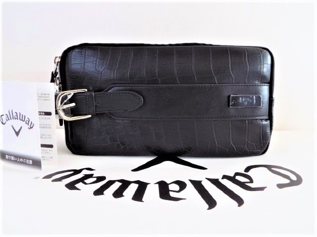 ☆新品☆Callaway キャロウェイ / クロコ型押し レザー セカンドバッグ・カートバック / CW-style Pouch　 