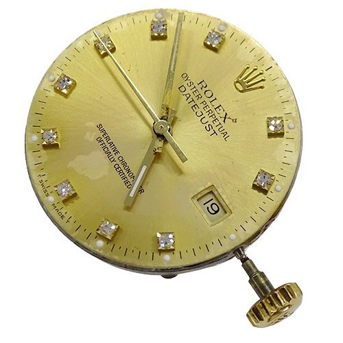 1円～ ロレックス ROLEX デイトジャスト Cal.3135 時計 メンズ ムーブメント 10Pダイヤ 自動巻き AT(v0000003135)