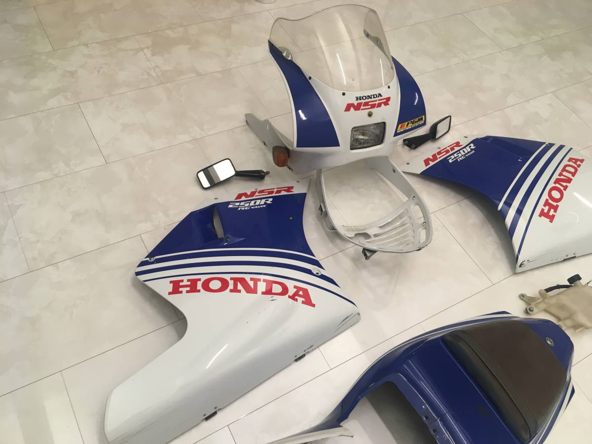 HONDA NSR250R MC18 88年式 純正カウル 青テラカラー その他部品セット 