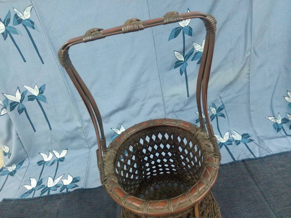 盛籠 花入 花入れ 花籠 花篭 花器 茶室 華道具 茶道具 煎茶道具