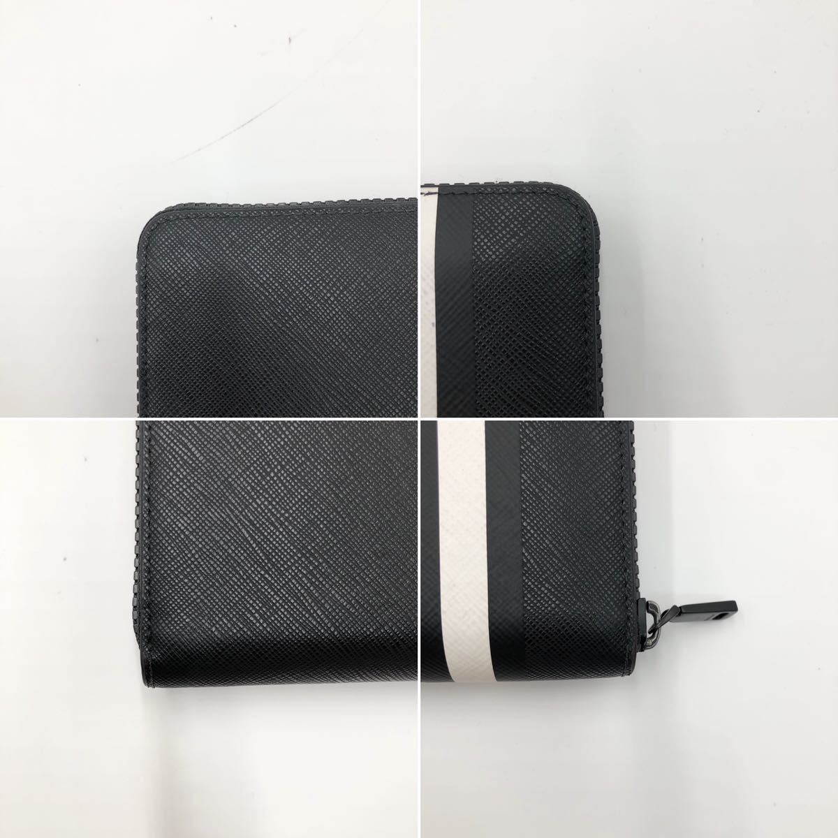 1円【未使用に近い！】BALLY バリー 長財布 ラウンドファスナー