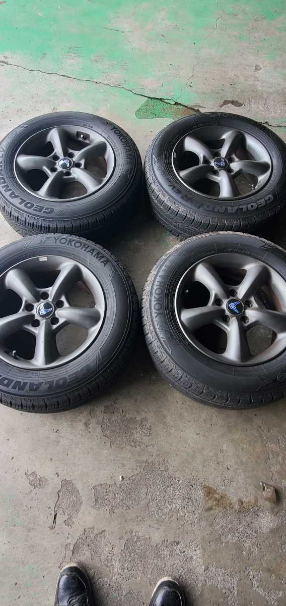 WORK ホイール グッカーズ 16インチ×7J OFF50 溝有ジオランダー 215 