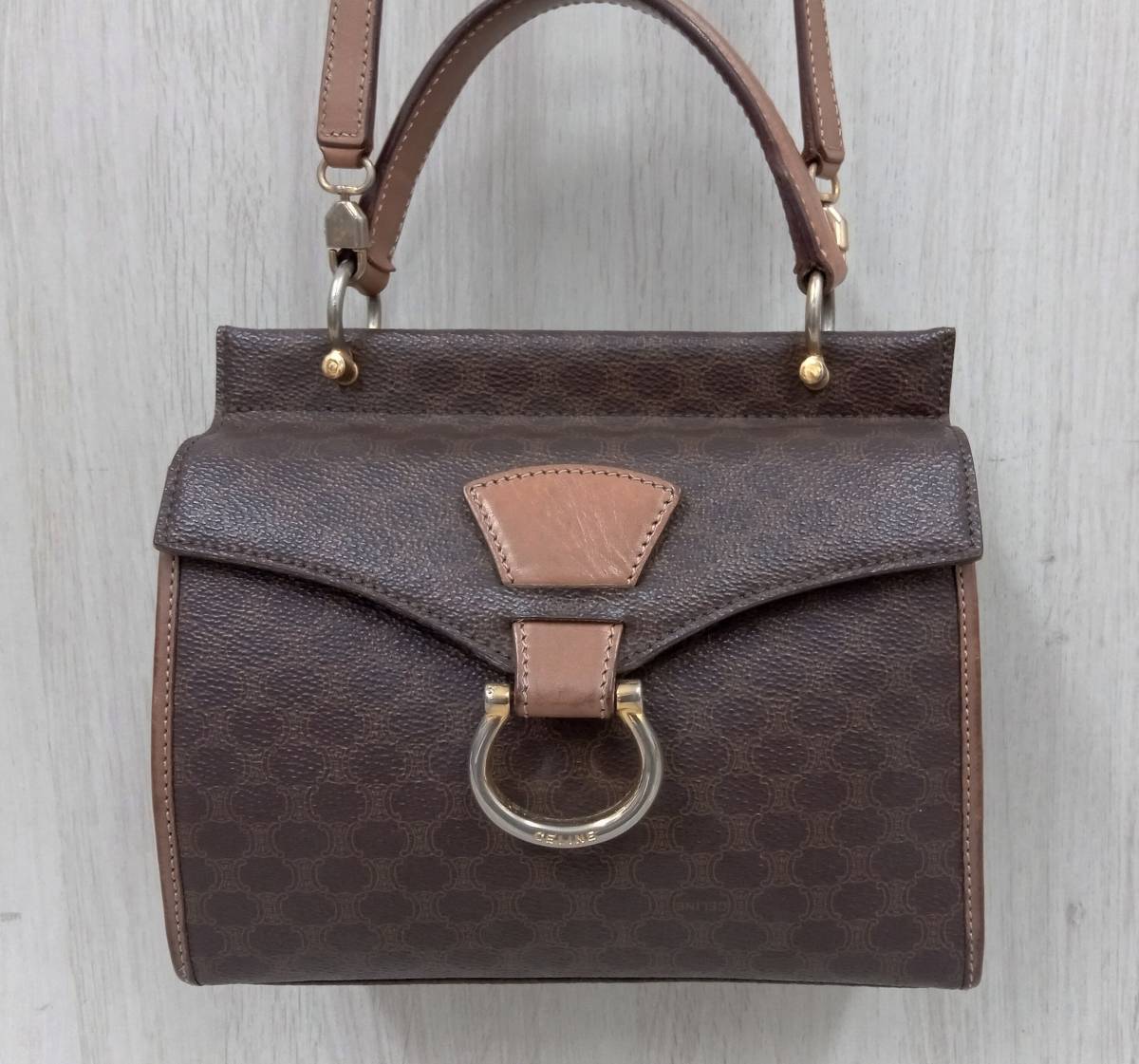 セリーヌ ショルダーバッグ CELINE マカダム マカダム柄 ヴィンテージ 