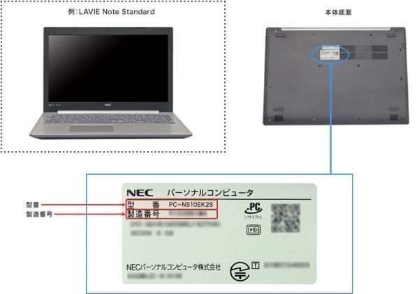 即日発送 1~2日到着 NEC LAVIE N1535/BAR-YC PC-N1535BAR-YC N1535/BAW