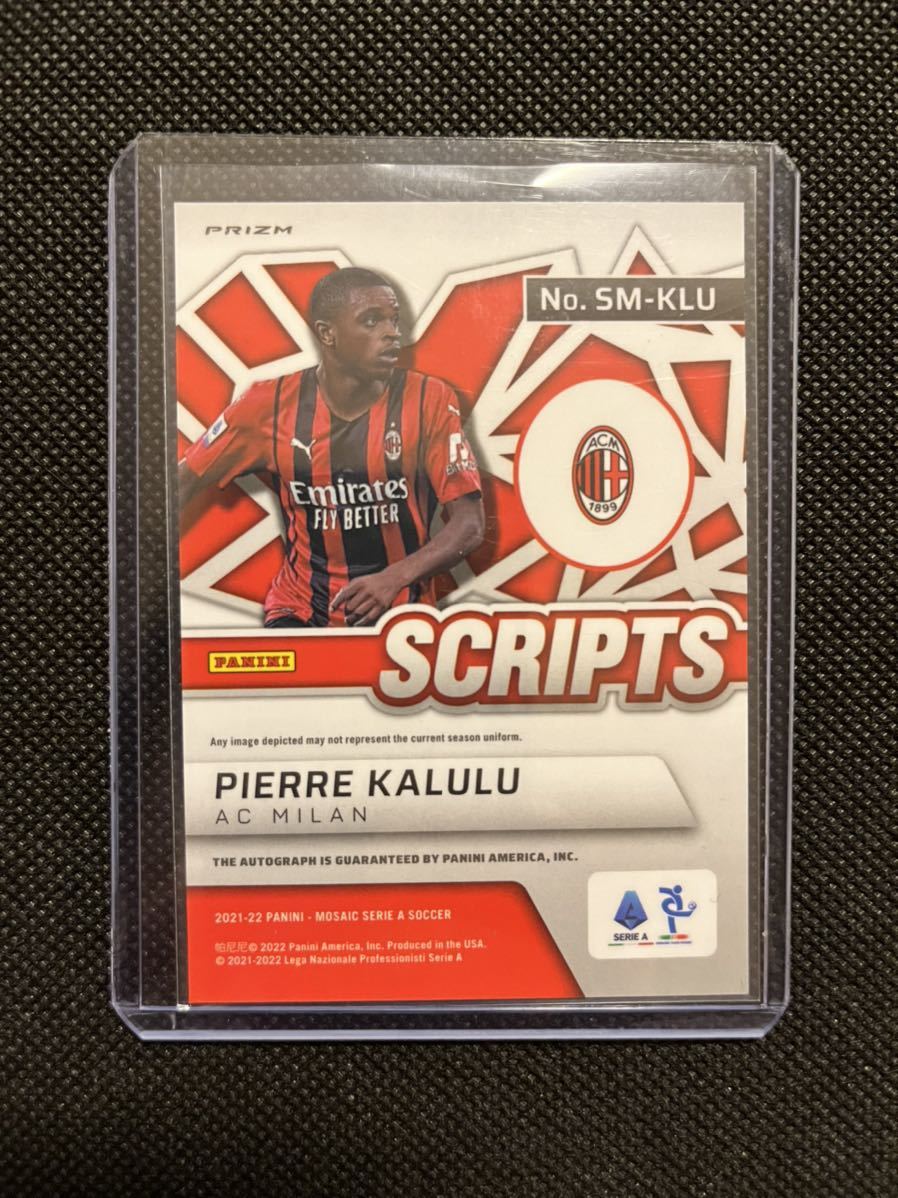 Panini 2021-22 Mosaic Serie A Soccer Pierre Kalulu auto AC Milan