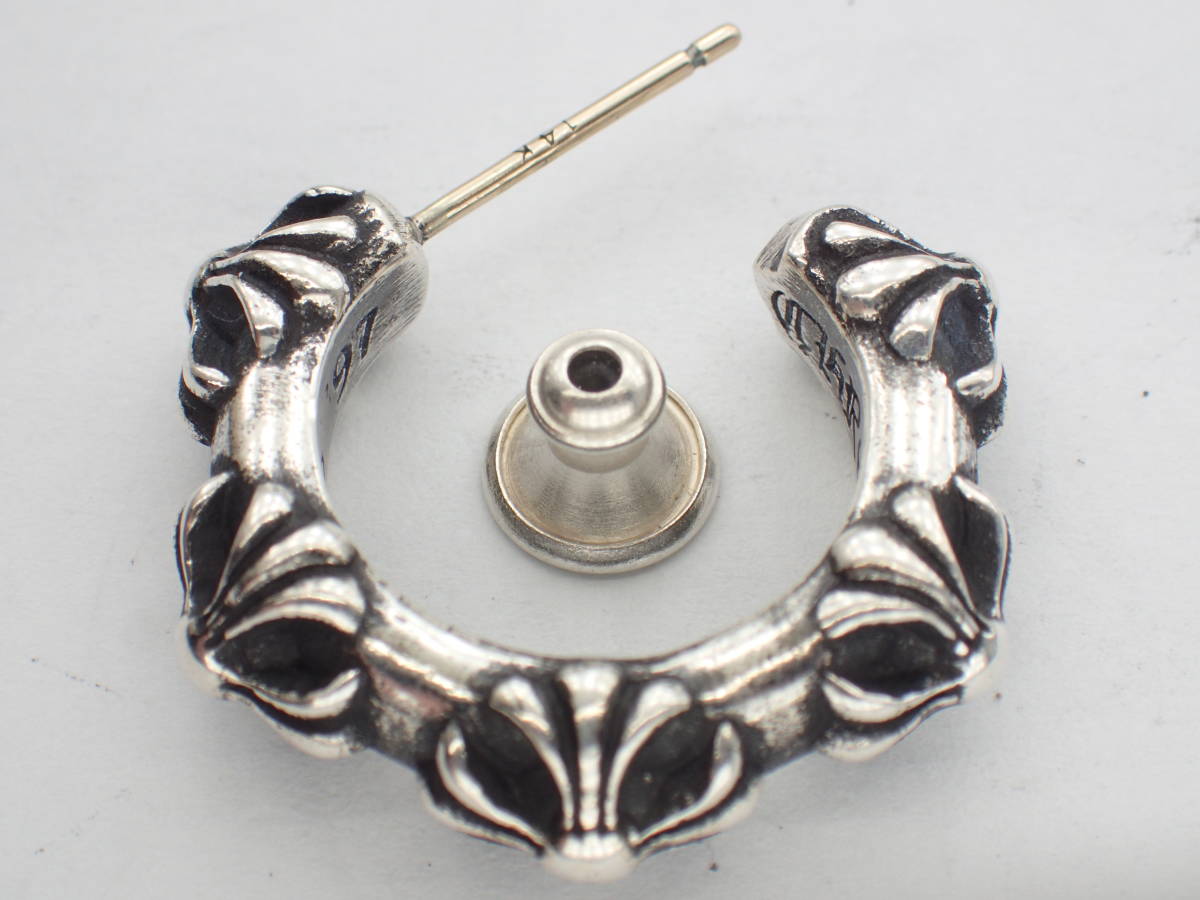 初売り Chrome Hearts クロムハーツ Hoop Cross Sml クロスバンド フープピアス シルバー Fucoa Cl