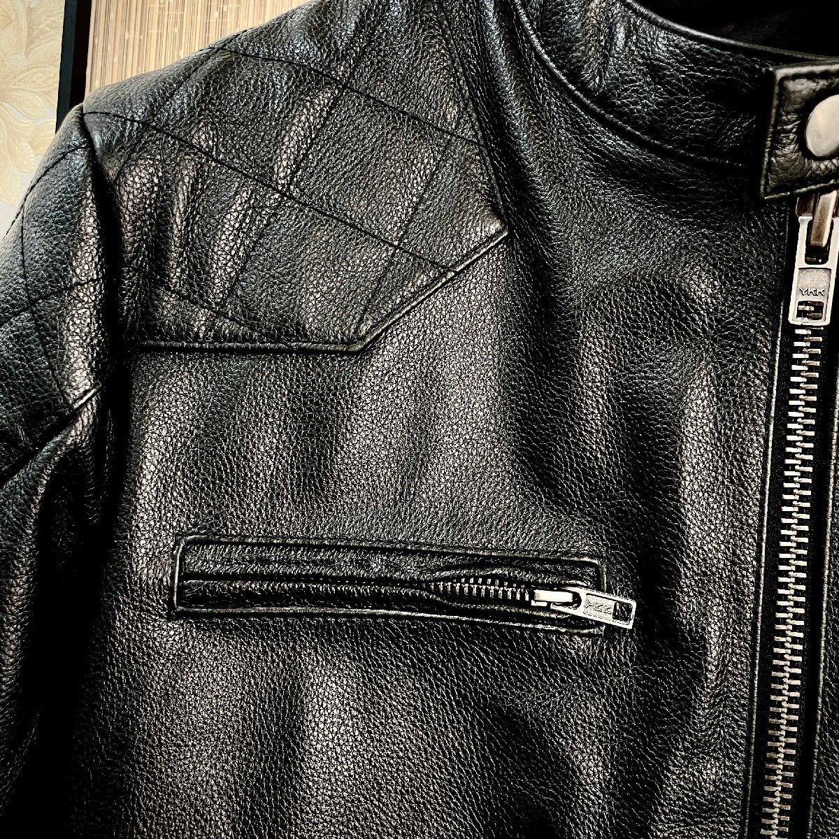 新品】UABONI レザージャケット フランス 最上級牛革 XL ベッカム愛用