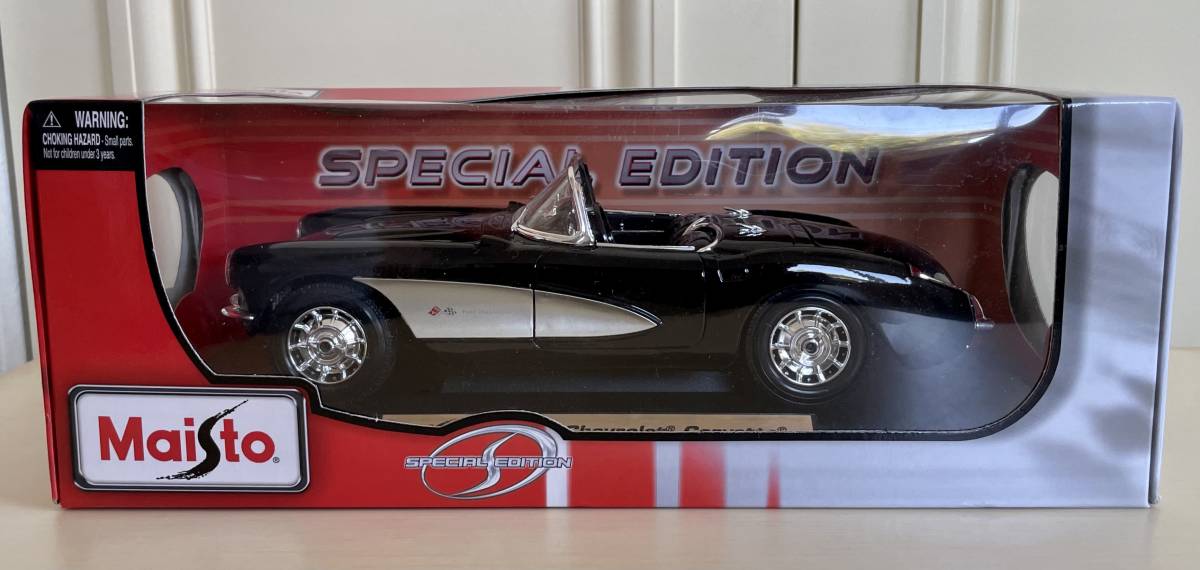 Maisto マイスト 1957 Chevrolet Corvette ミニカー .: Maisto