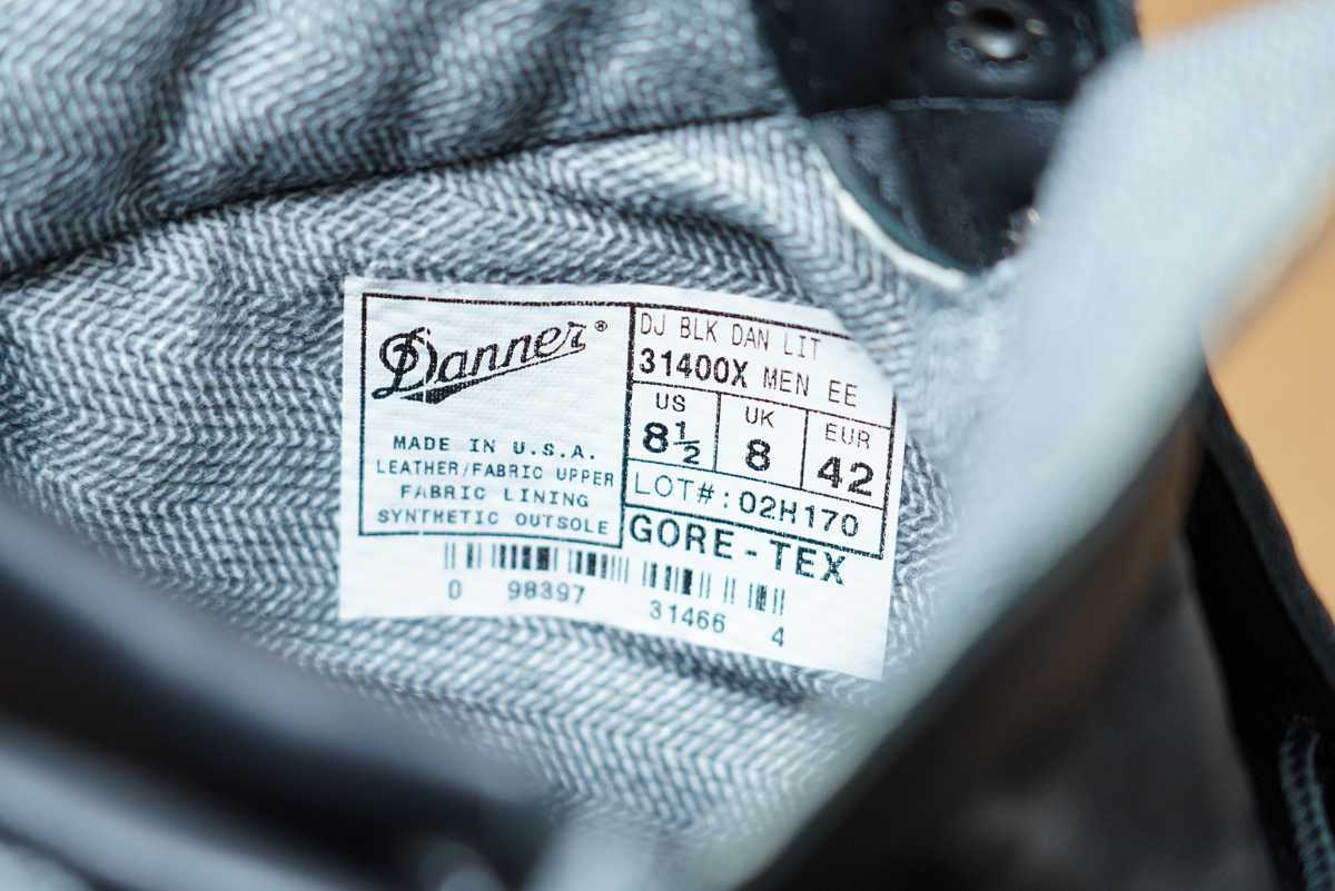 美品 DANNER ダナーライト ブラック 黒 us8.5 ゴアテックス ブーツ 