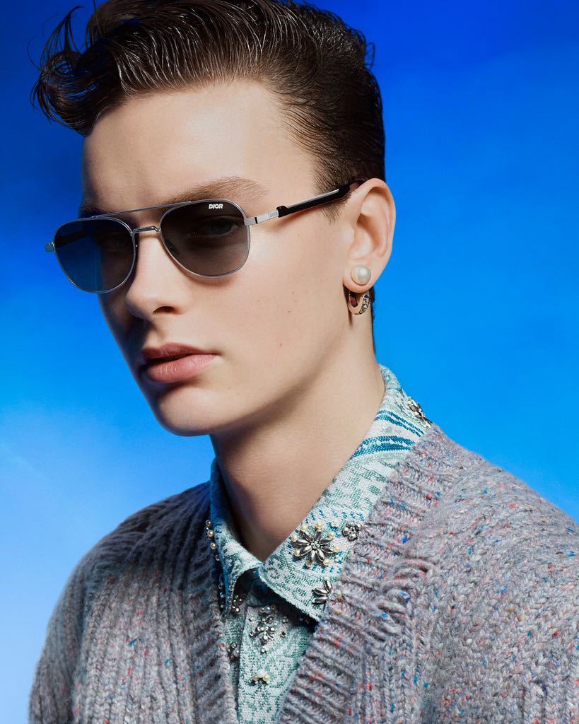 DIOR 21ss ターコイズ メンズ ピアス ディオール 片耳ピアス