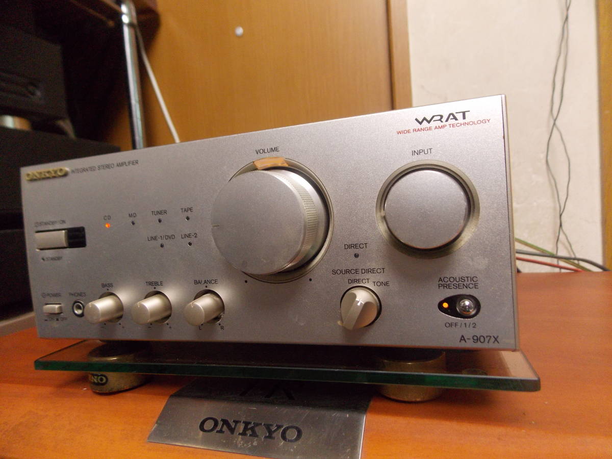 ONKYO プリメインアンプ A-907X【動作確認済み】美品 ONKYO A-907X 動作・状態良好 ONKYO A-907X プリメインアンプ