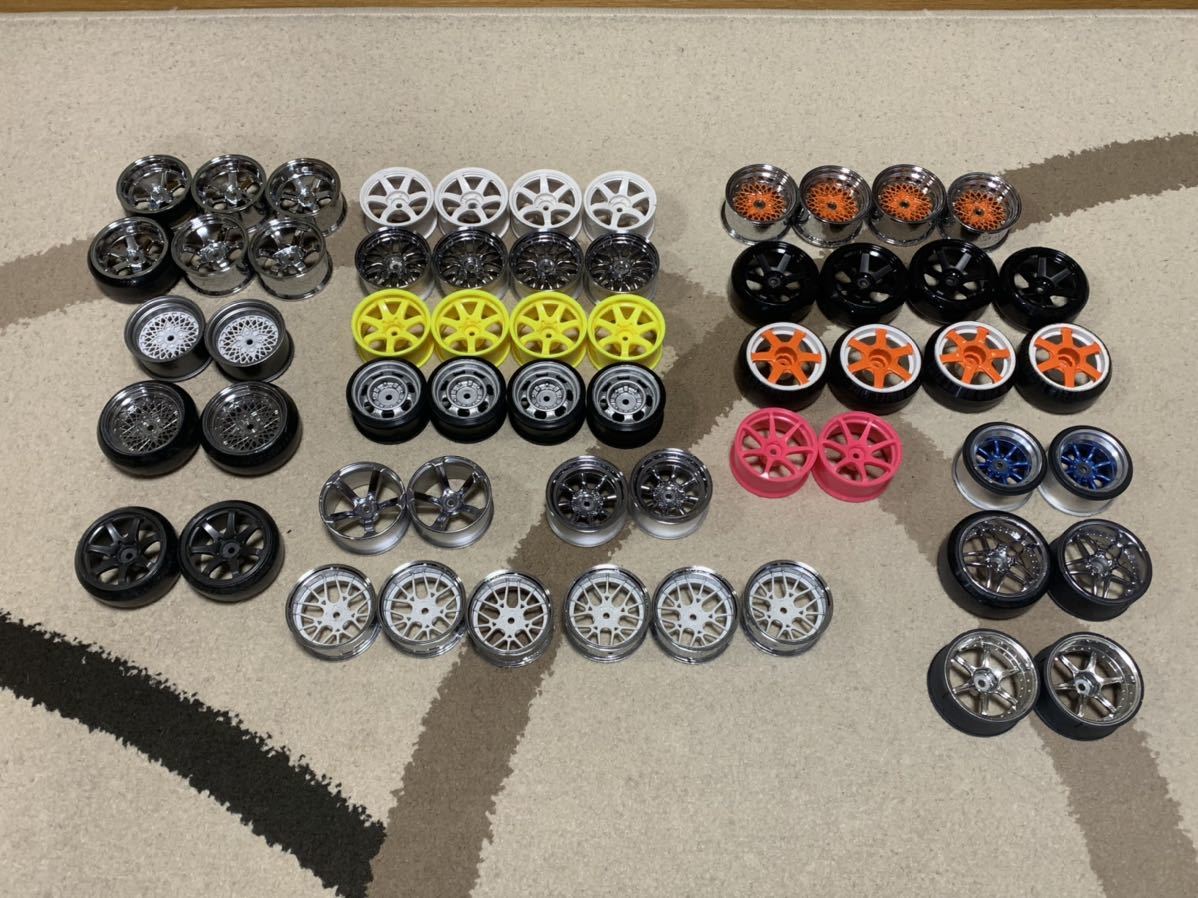 ラジドリ ホイール大量セット 新品中古品 全78本！ ラジコン ホイール ラジドリ ドリフト ラジコン用ホイール 旧車風