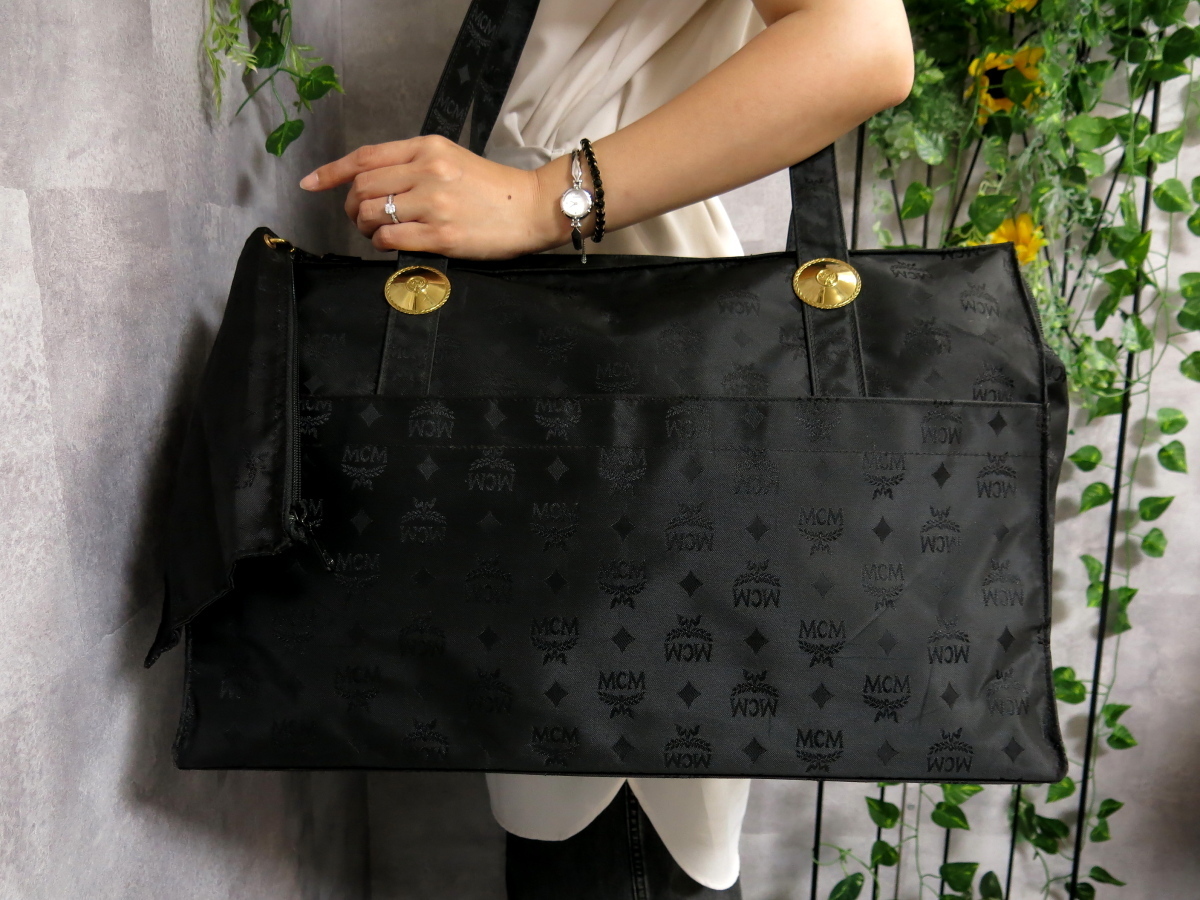 ○超美品○MCM エムシーエム○ナイロン キャンバス○ボストン ○超美品○MCM エムシーエム○ナイロン キャンバス○ボストン