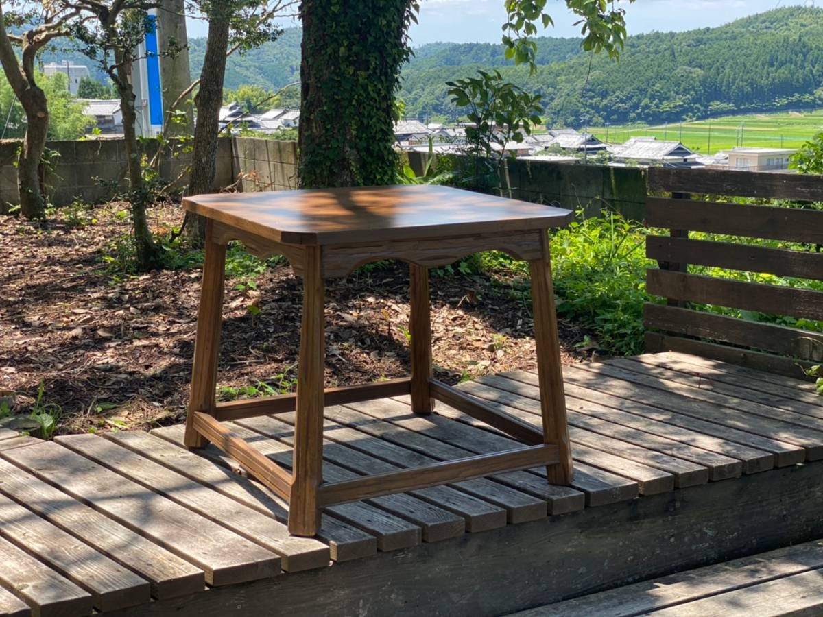 USA製 アメリカ アンティーク センターテーブル　コーヒー テーブル 机 ヴィンテージ レトロ 家具 什器 木製 ブラウン