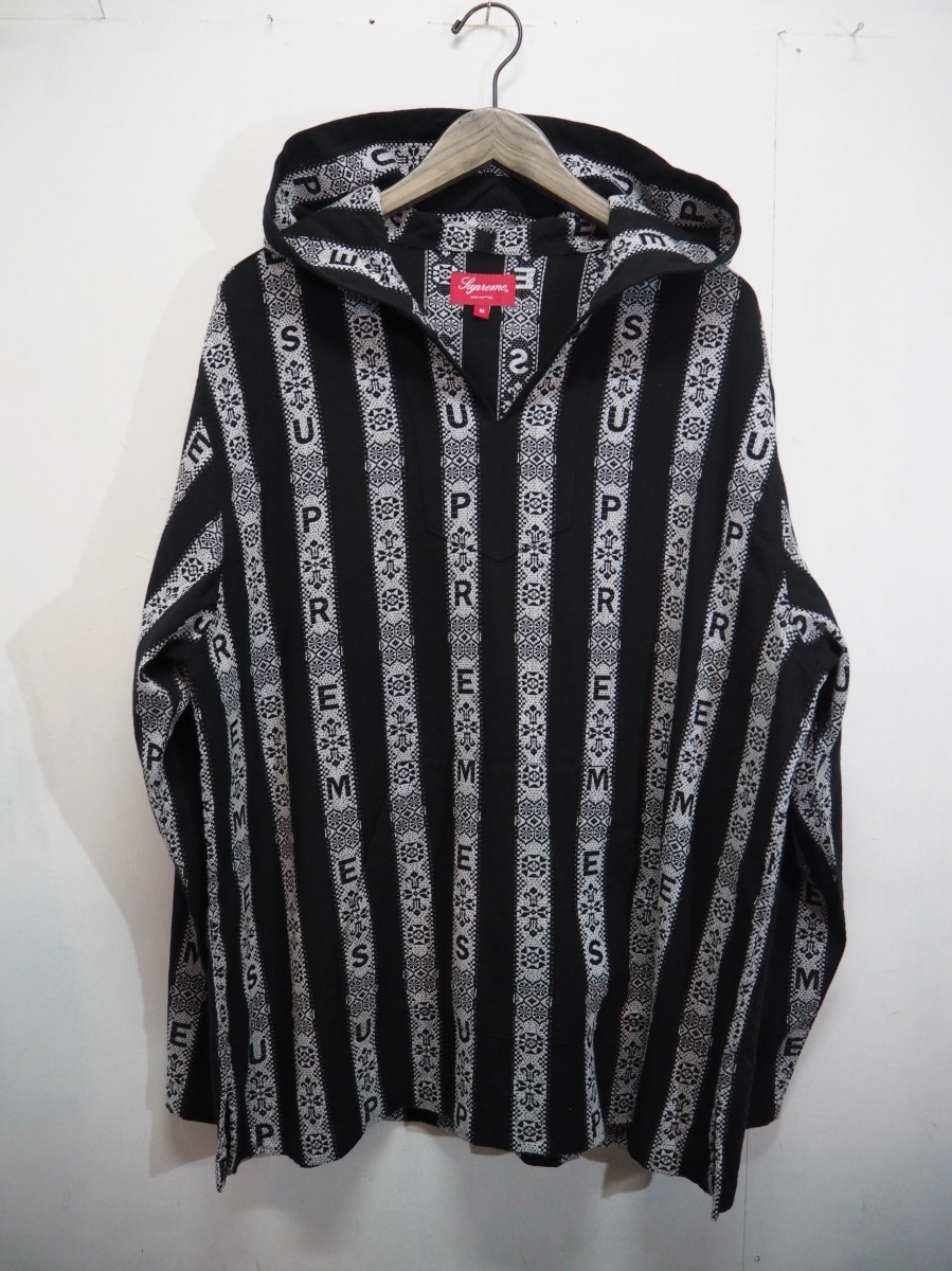美品 正規 22SS SUPREME シュプリーム baja hooded shirt メキシカン  