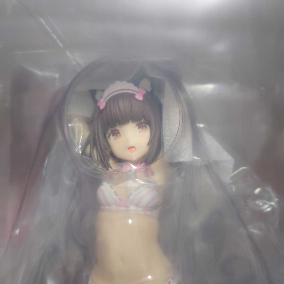 1円【未開封】PLUM ネコぱら ショコラ ~着替えのひと時~ 1/7スケール 
