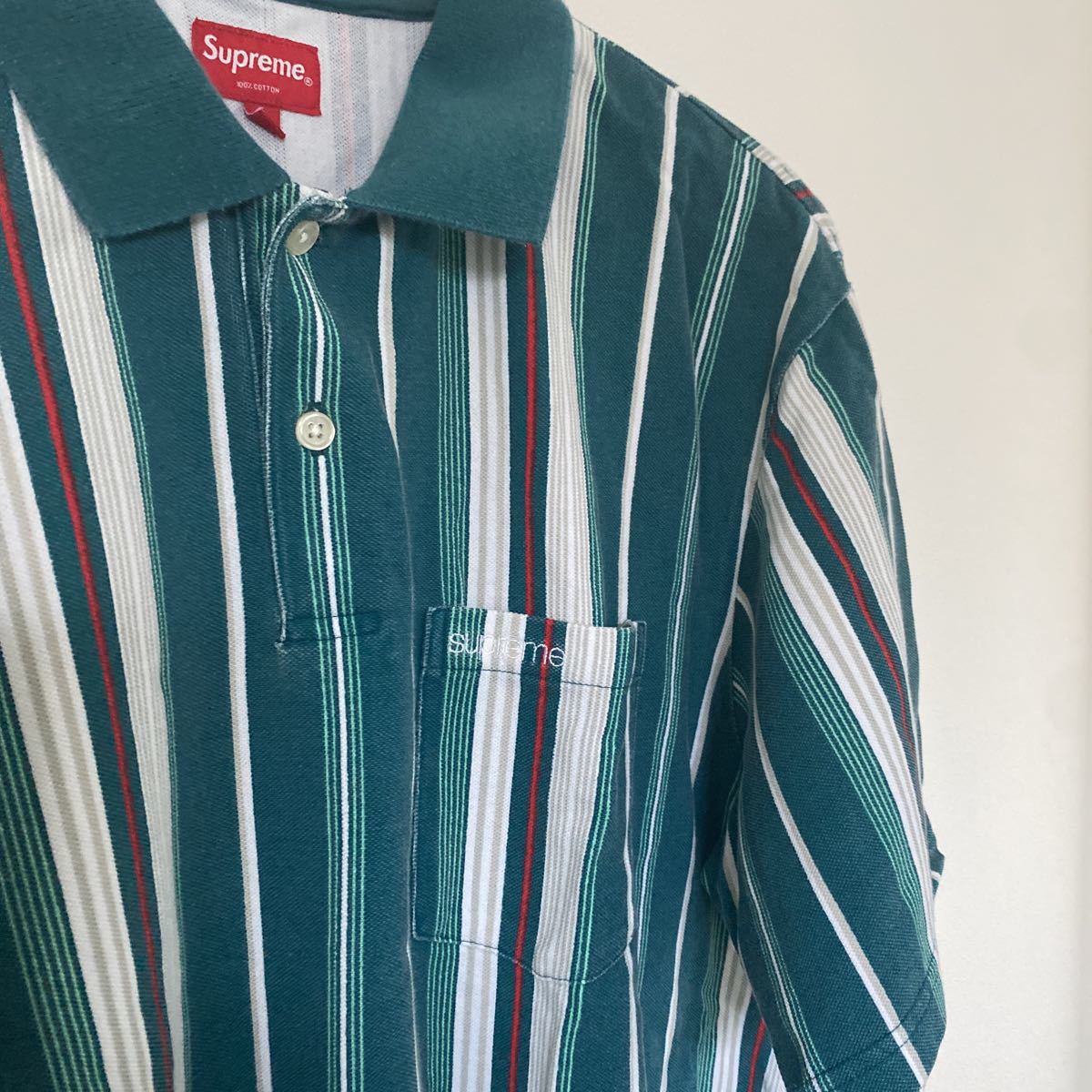 Supreme Stripe Polo Shirts/ストライプ ポロシャツ Supreme Polo