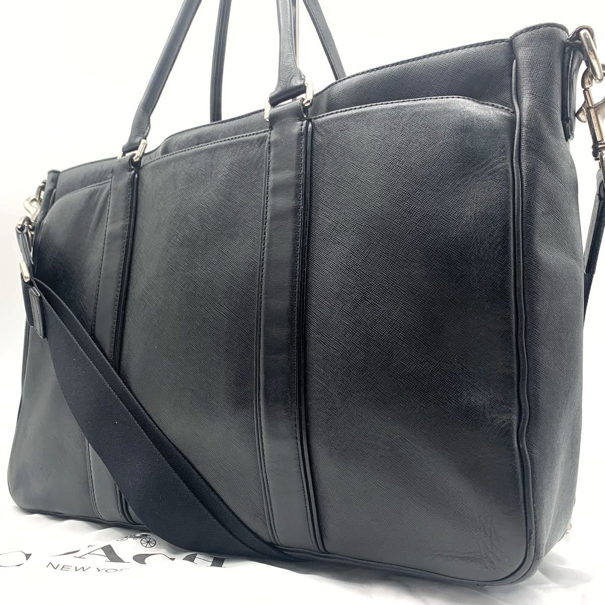 COACH コーチ メトロポリタン レザー ブリーフケース 72318 ブラック