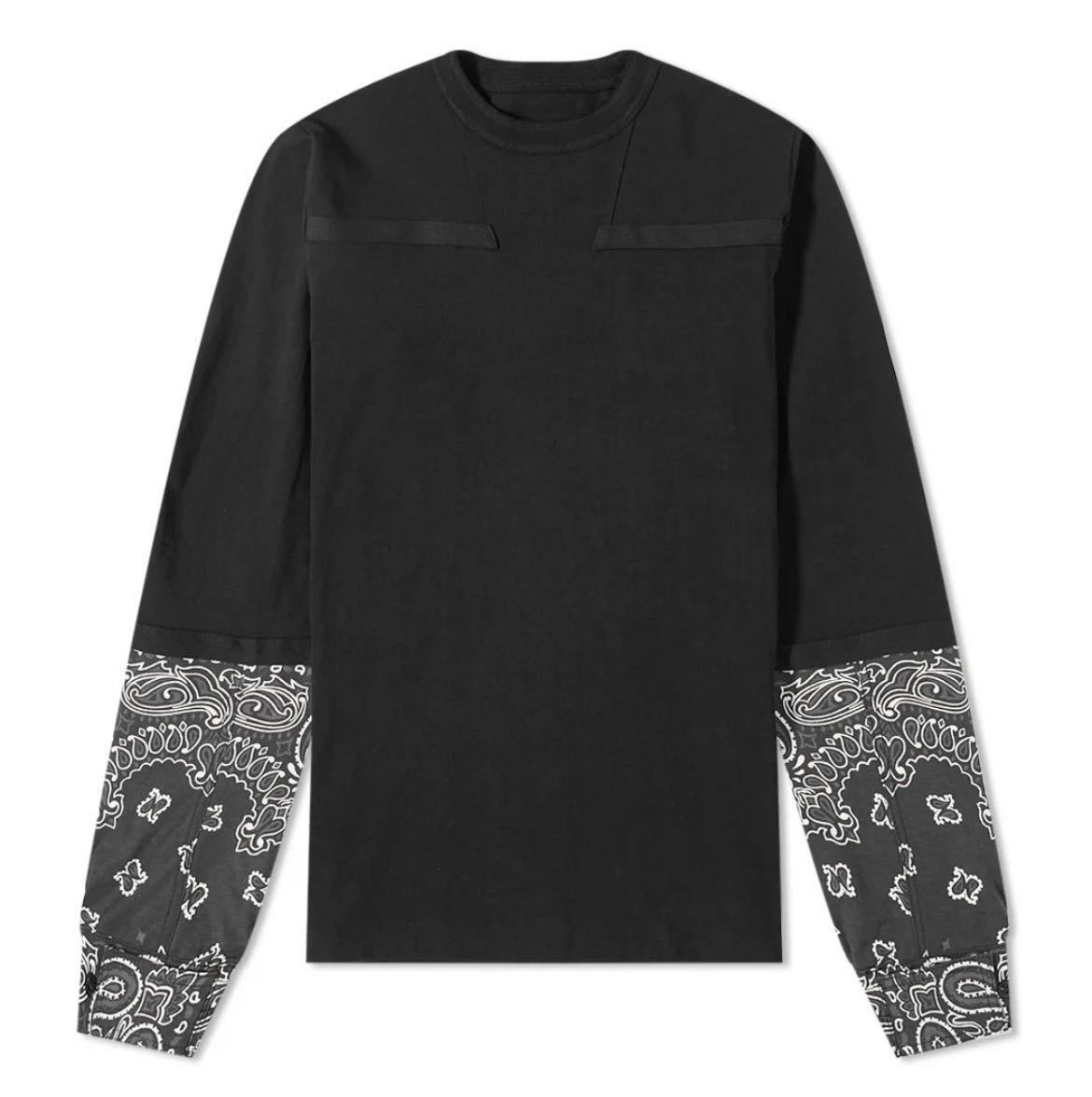 新品未使用 サイズ2 sacai ロンT バンダナ サカイ コムデギャルソン 