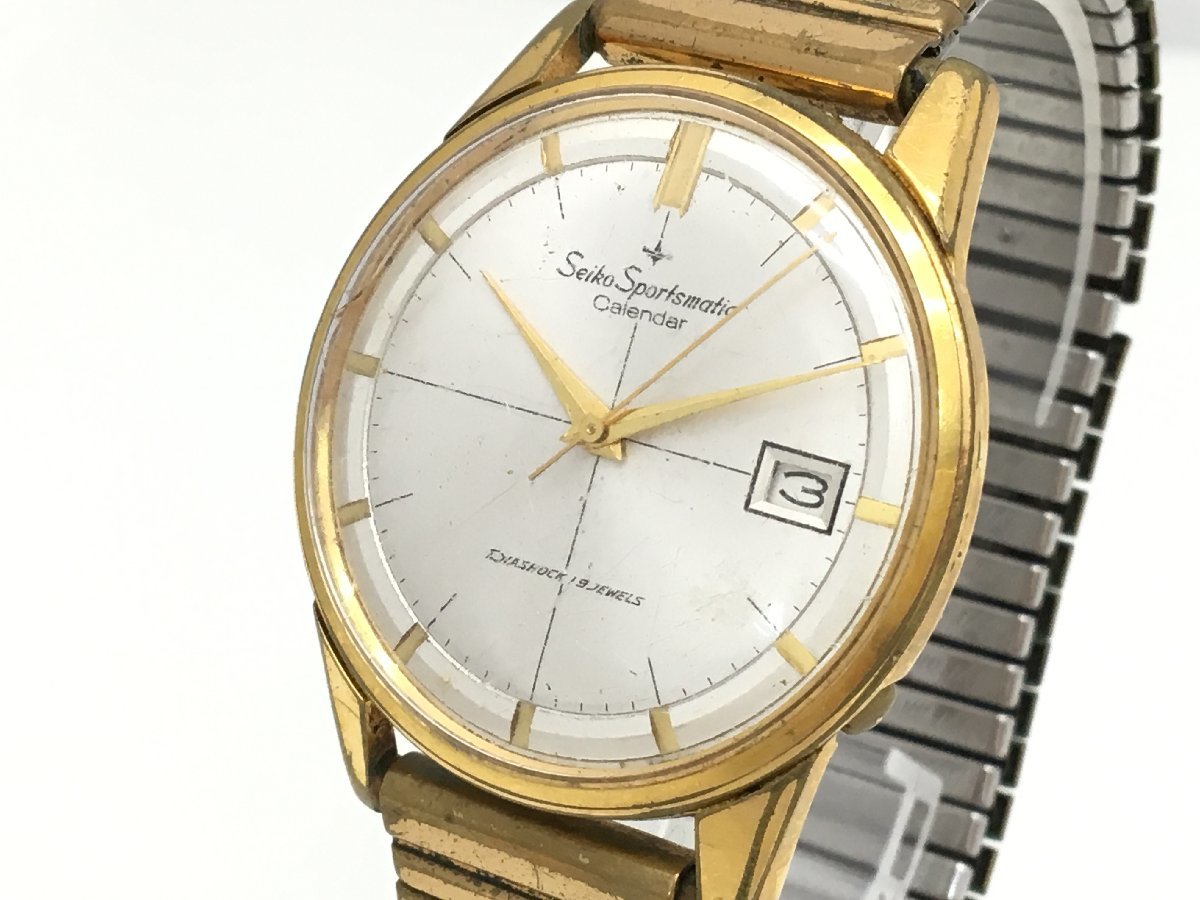 SEIKO Sportsmatic 19石 自動巻き 腕時計 メンズ 稼働品 中古 