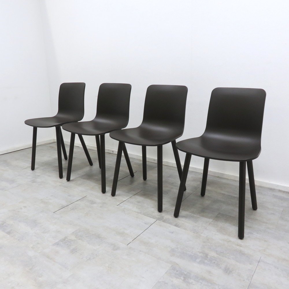 vitra. ヴィトラ HAL ハル ウッド ダイニングチェア 4脚セット