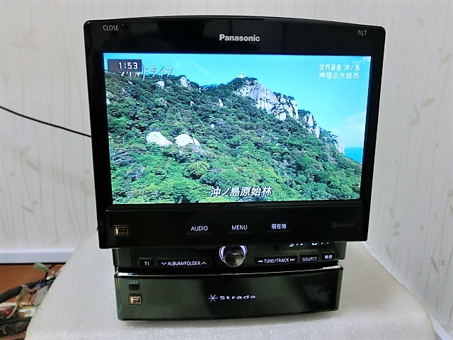 1円スタート】パナソニック ストラーダ F-class CN-HX1000D HDDナビ 