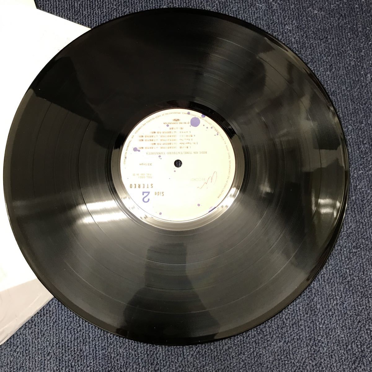 31802-40 0802Y LPレコード 山下達郎 RIDE ON TIME 動作未確認
