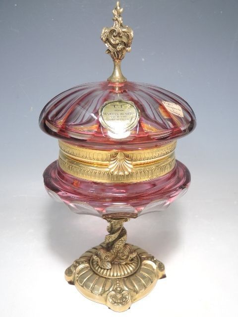 クリスタル 希少⁄美品MARTIN ガラス ボックス 小物入れ BENITO Crystal