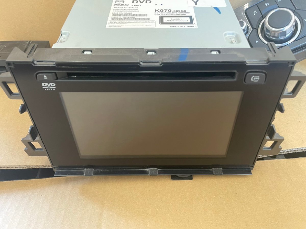 KE2FW CX-5 純正ナビ モニター 操作スイッチ、SDカード付 2015年秋地図