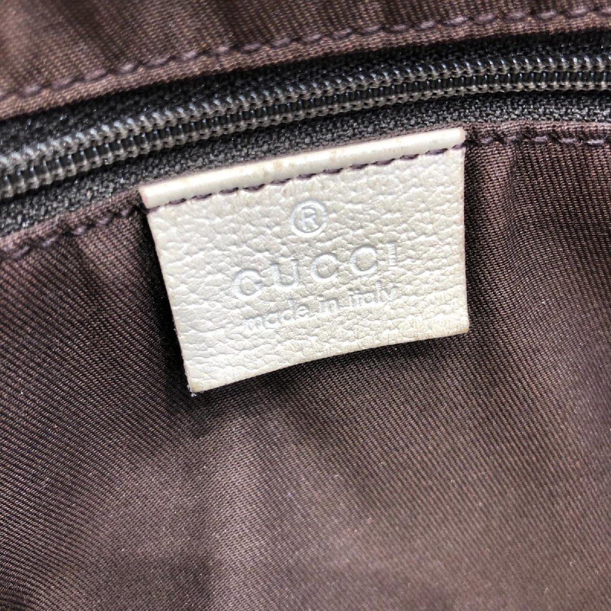 GUCCI グッチ プリンシー トートバッグ クリーム×ベージュ系 GUCCI プリンシー グッチ 肩掛 レザー GGツインズ