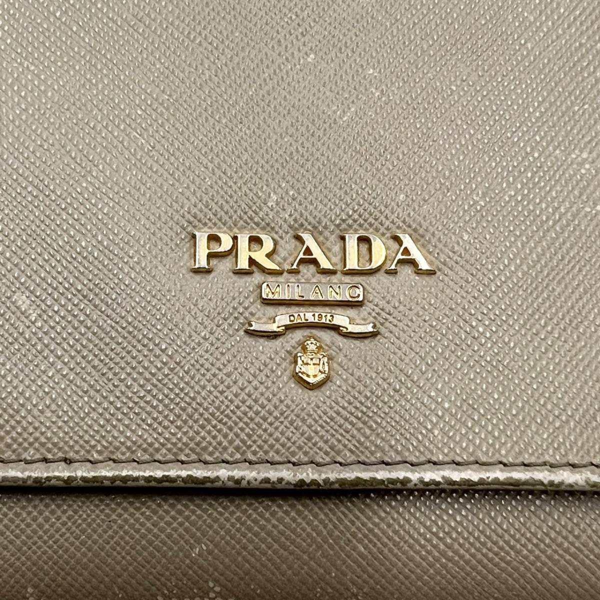 プラダ PRADA チェーンウォレット レディース サフィアーノ ブランド ウォレット dショッピング チェーン レザー 極美品 1円 |中古 PRADA(プラダ) (プラダ) 1M1290