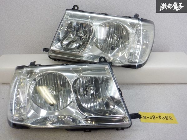  DEPO デポ UZJ100W 100系 ランドクルーザー ランクル ハロゲン ヘッドライト ヘッドランプ 左右セット D12-1103 後期ルック 棚2L15(ヘッドライト)｜売買されたオークション情報、yahooの商品情報をア トヨタ用