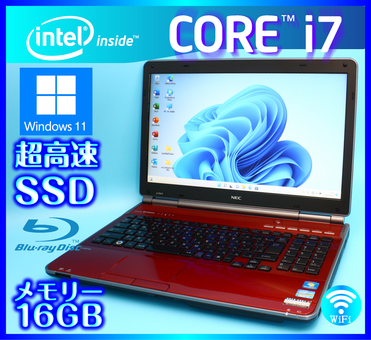 美品 i7 SSD128GB+HDD750GB 16GB タッチパネル №005 美品 i7 SSD256GB+