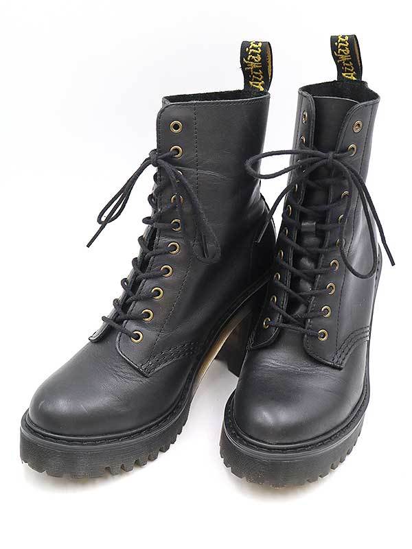 【HOT，送料無料】 Dr.Martens ドクターマーチン KENDRA 10ホールレースアップヒールブーツ ブラック サイズ:UK4 レディース(23.0cm)｜売買されたオークション情報、yahooの商品情報をアーカイブ公開 - オークファン 23.0cm