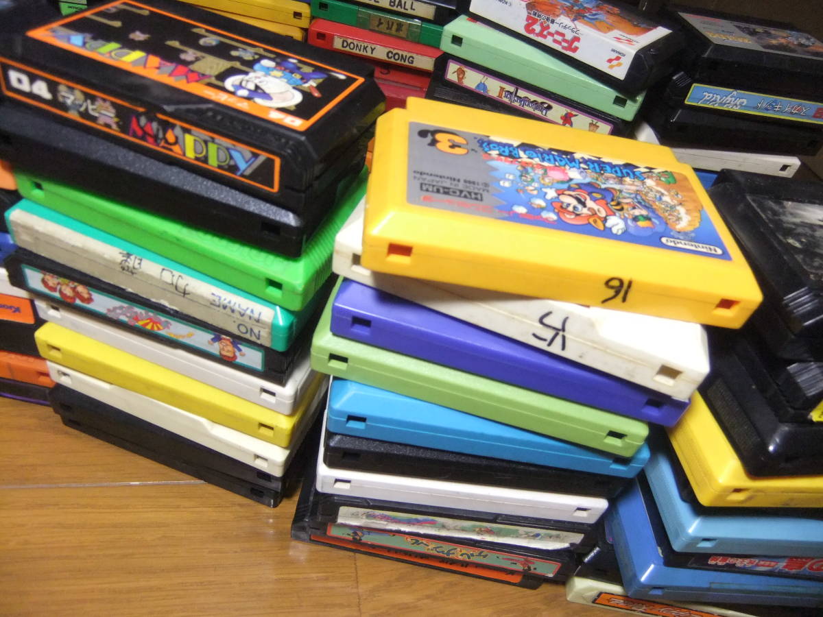 1円スタート ファミコン ソフト 大量 ジャンク 100本以上 売り切り
