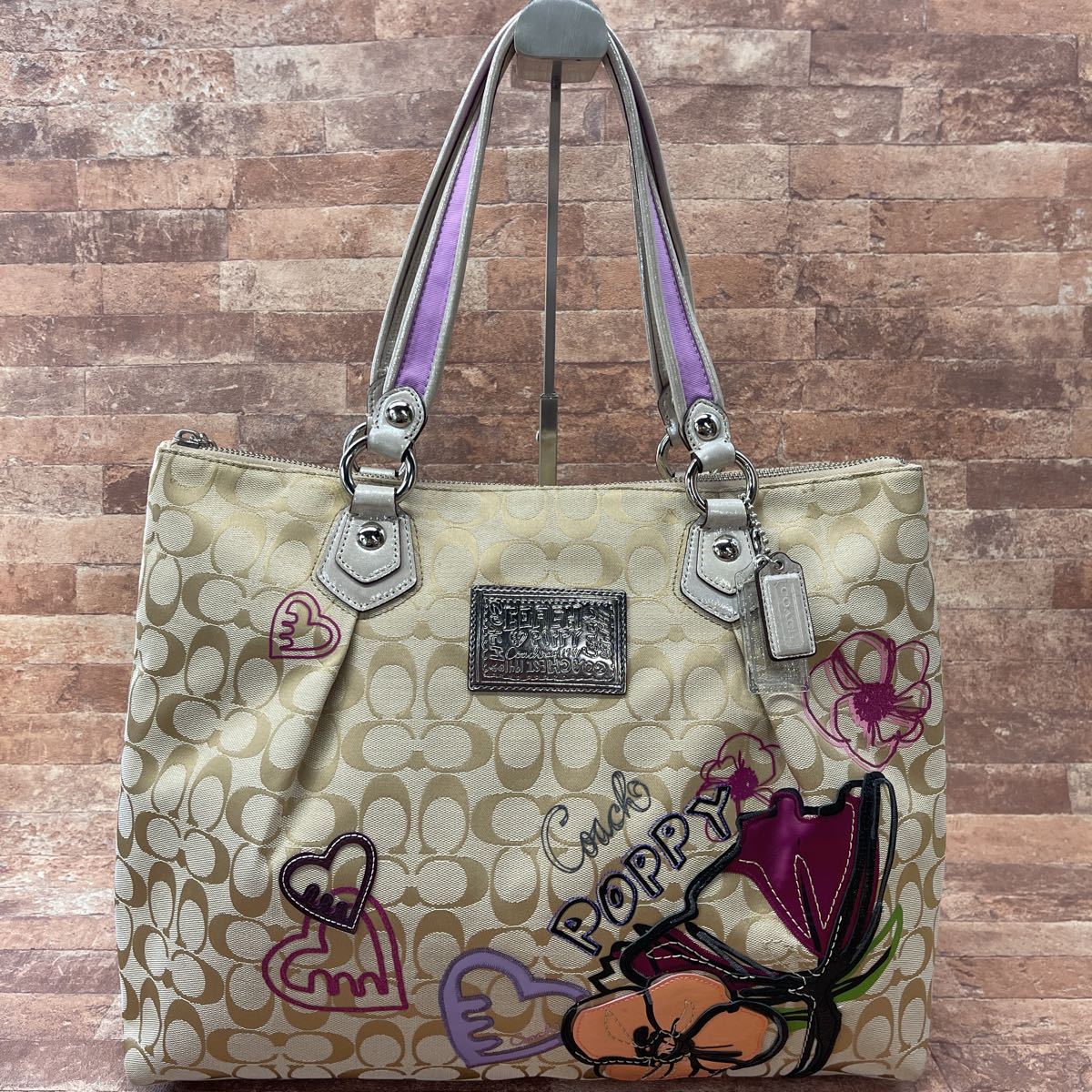 COACH コーチ シグネチャー トートバッグ 花柄 訳ありCOACH コーチ 