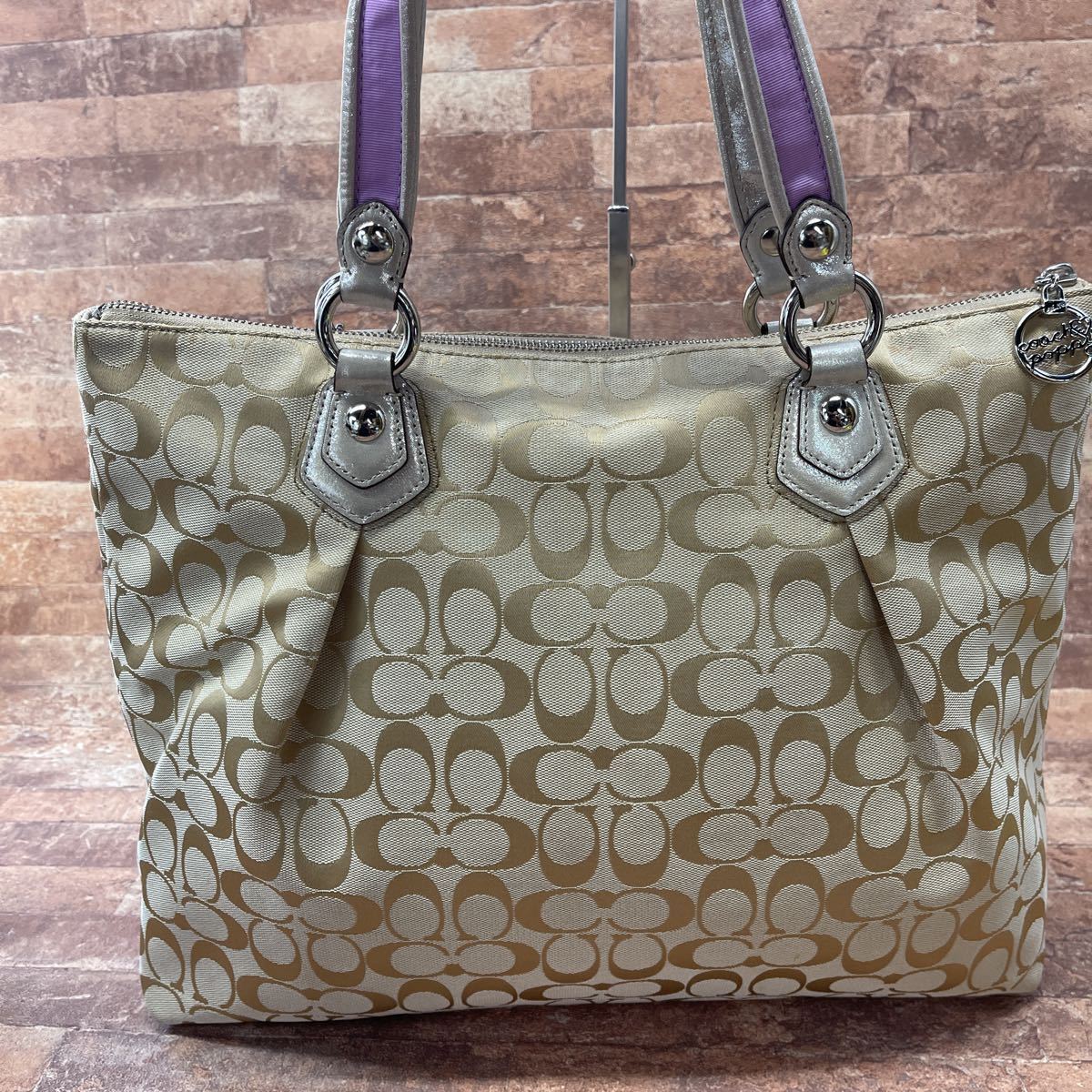 COACH コーチ シグネチャー トートバッグ 花柄 訳ありCOACH コーチ