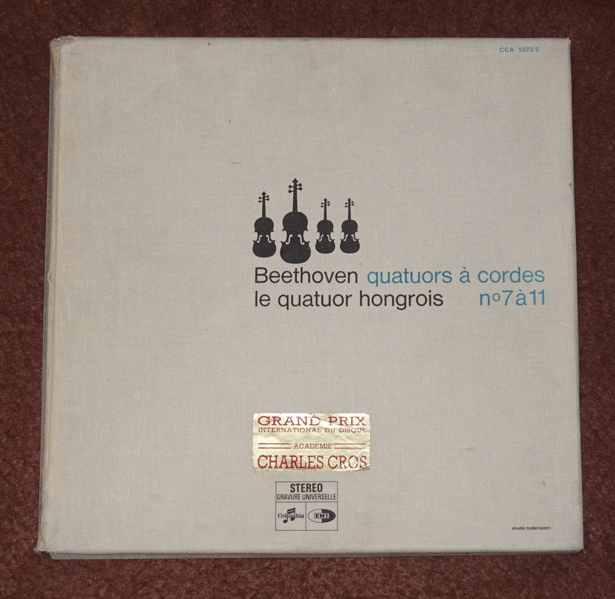  仏Columbia CCA 1073-5 ベートーヴェン絃楽四重奏 Hongrois Quartet(室内楽)｜売買されたオークション情報、yahooの商品情報をアーカイブ公開 - オークファン 室内楽