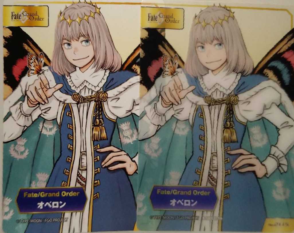 人気商品再入荷 TYPE-MOON FGO オベロン クリア仕様レア & ノーマル