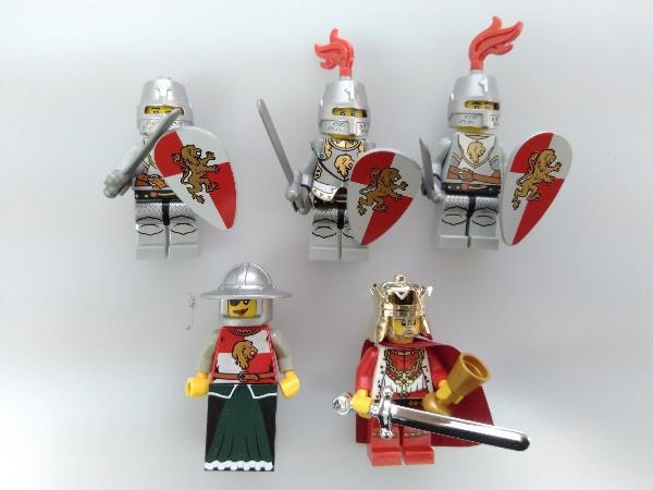 正規品 LEGO ミニフィグ 王様 お姫様 騎士 兵士 16個 ＋ 装甲馬 4頭 