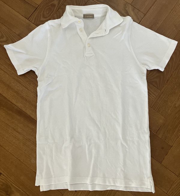 セール，大人気 クルチアーニCruciani 鹿の子ポロシャツ サイズ46 白 ホワイト 定番 ポロ(Sサイズ)｜売買されたオークション情報、yahooの商品情報をアーカイブ公開 - オークファン Sサイズ