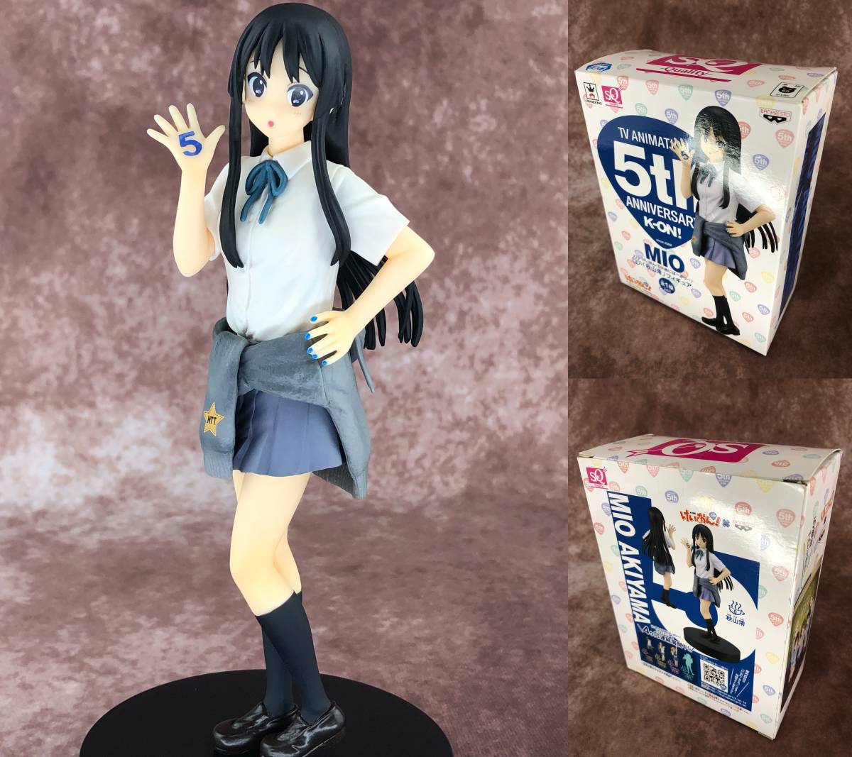 1円～ SQ フィギュア けいおん 5th あにばーさりー 平沢唯 秋山澪 田井 