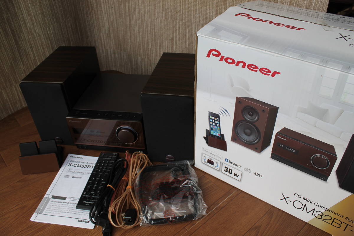美品 pioneer パイオニア X-CM32BT CDミニコンポーネントシステム