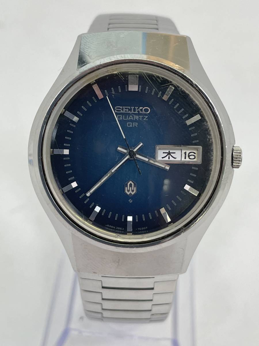 H0407-101 6651【1円スタート】 腕時計　セイコークォーツ　SEIKO QUARTZ　QR　3863-7010　クォーツ　デイデイト　メンズ