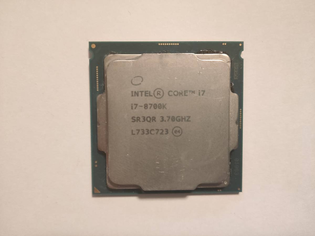 動作品】Intel Core i7-8700K Intel Core i7 8700K CPU 【動作確認済