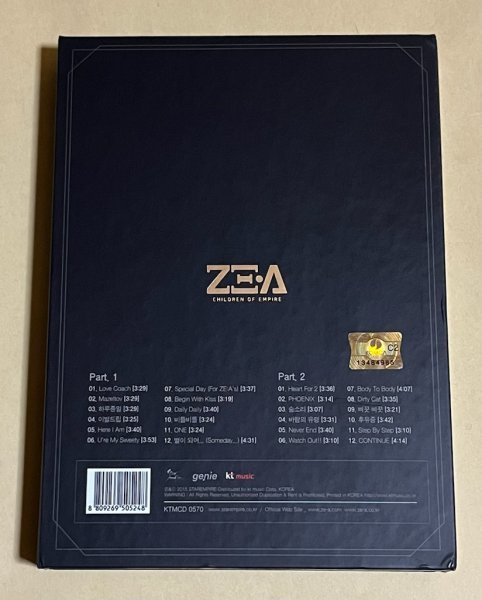 新品未開封　韓国　ZE:A ゼア　Continue　アルバム ZE:A BEST - Music CONTINUE ALBUM Album CD Best Continue : 0 | (2CD