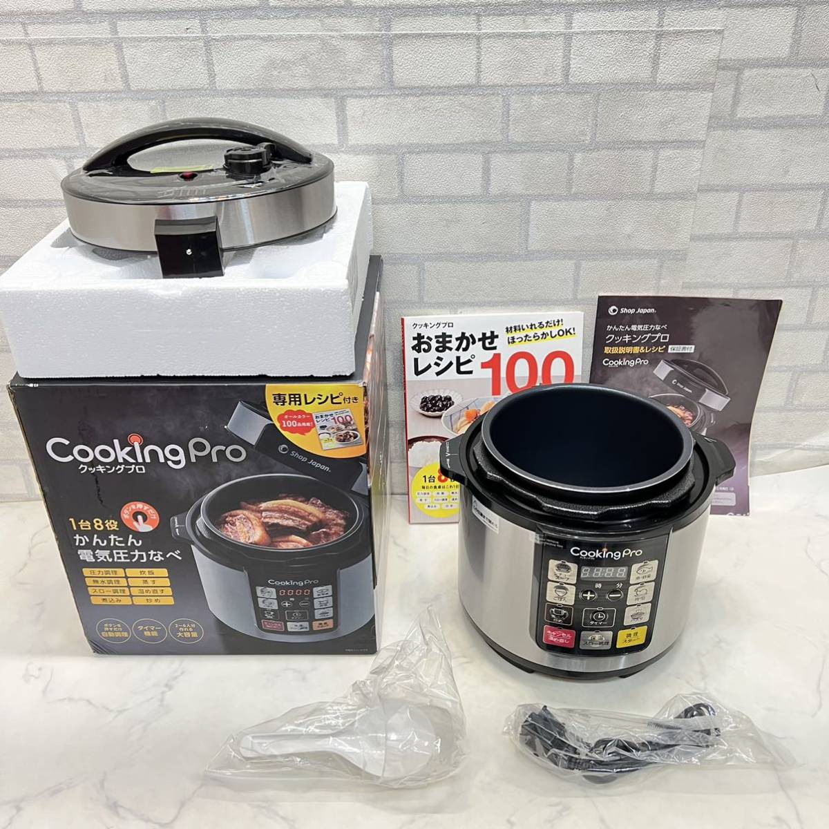 本物保証，100%新品 電気圧力なべ CookingPro クッキングプロ CKP001KD ShopJapan ショップジャパン(圧力鍋)｜売買されたオークション情報、yahooの商品情報をアーカイブ公開 - オークファン 圧力鍋