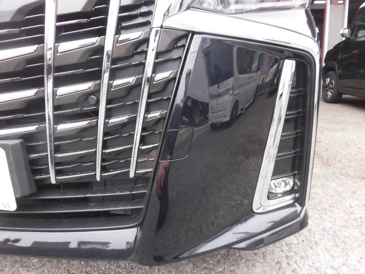 送料無料　綺麗です　美品 アルファード AGH30W 後期 純正 フロントバンパー 52119-58988-C1 ◆カラー番号220ブラック_3