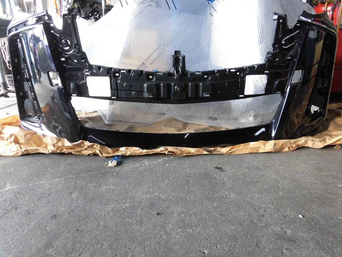 送料無料　綺麗です　美品 アルファード AGH30W 後期 純正 フロントバンパー 52119-58988-C1 ◆カラー番号220ブラック_9